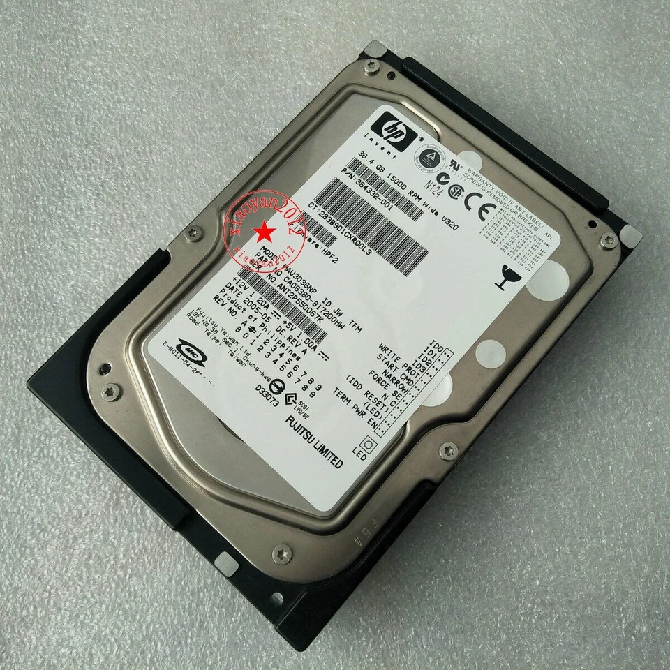 HP MAU3036NP 365699-004 15000 rpm 36.4GB 36G 68-pin SCSI hard drive - Image 2 of 2