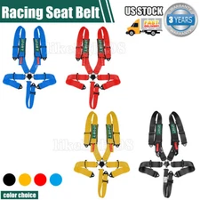 5 Point Racing Harness Camlock Quick Release Safety Seat Belt Black/Red ATV UTV