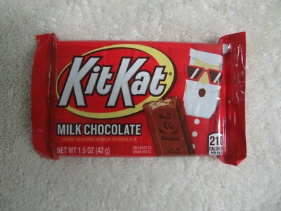 9) Kit Kat Candy Bars With Rare Santa Wrappers 1.5 Oz Each