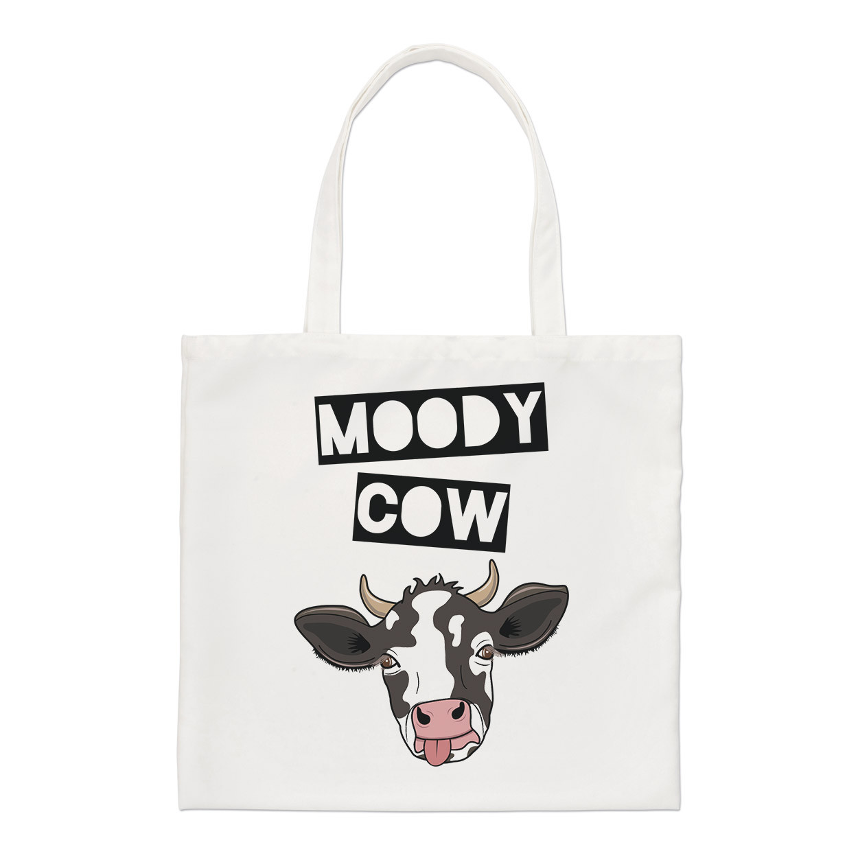 Moody Cow Regular Tote Bag Funny Joke Wife Girlfriend Valentines Day