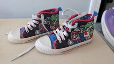 Boys Size 12 Super Mario High Top Lace Up Sne...