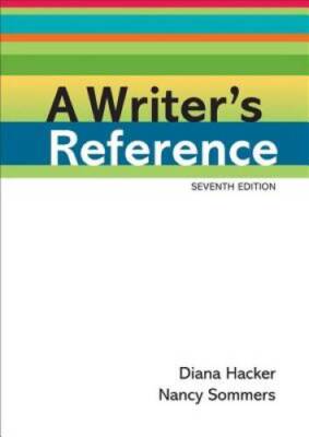 A Writers Reference - Plastic Comb By Hacker, Diana - GOOD