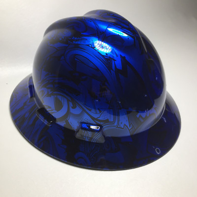Hydro Dipped MSA Full Brim Candy Translucent Blue Grafiti  