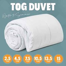 Winter Duvet Quilt 2.5,4.5,7.5,10.5,13.5,15 TOG Single Double King Size Duvets