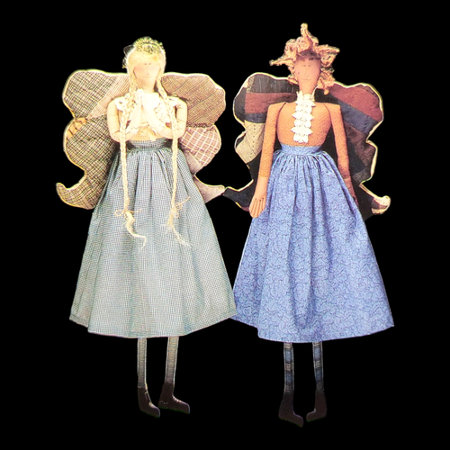 Angel Fairy Doll Sewing Pattern + Hair 27" Tall vtg 1990s Country