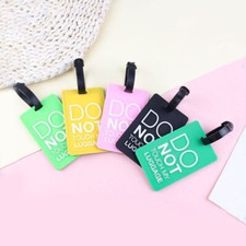 Luggage Tag Travel ID Tags Plastic Address Name Label Bag School Backpack Carry