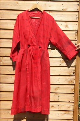 Vintage 60s Maxam Dramatic Layers Gauzy Long Cherry Red Jacket L 