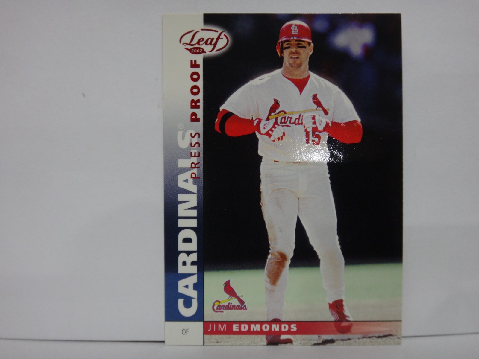 2002 Leaf Press Proof Red Jim Edmonds #46