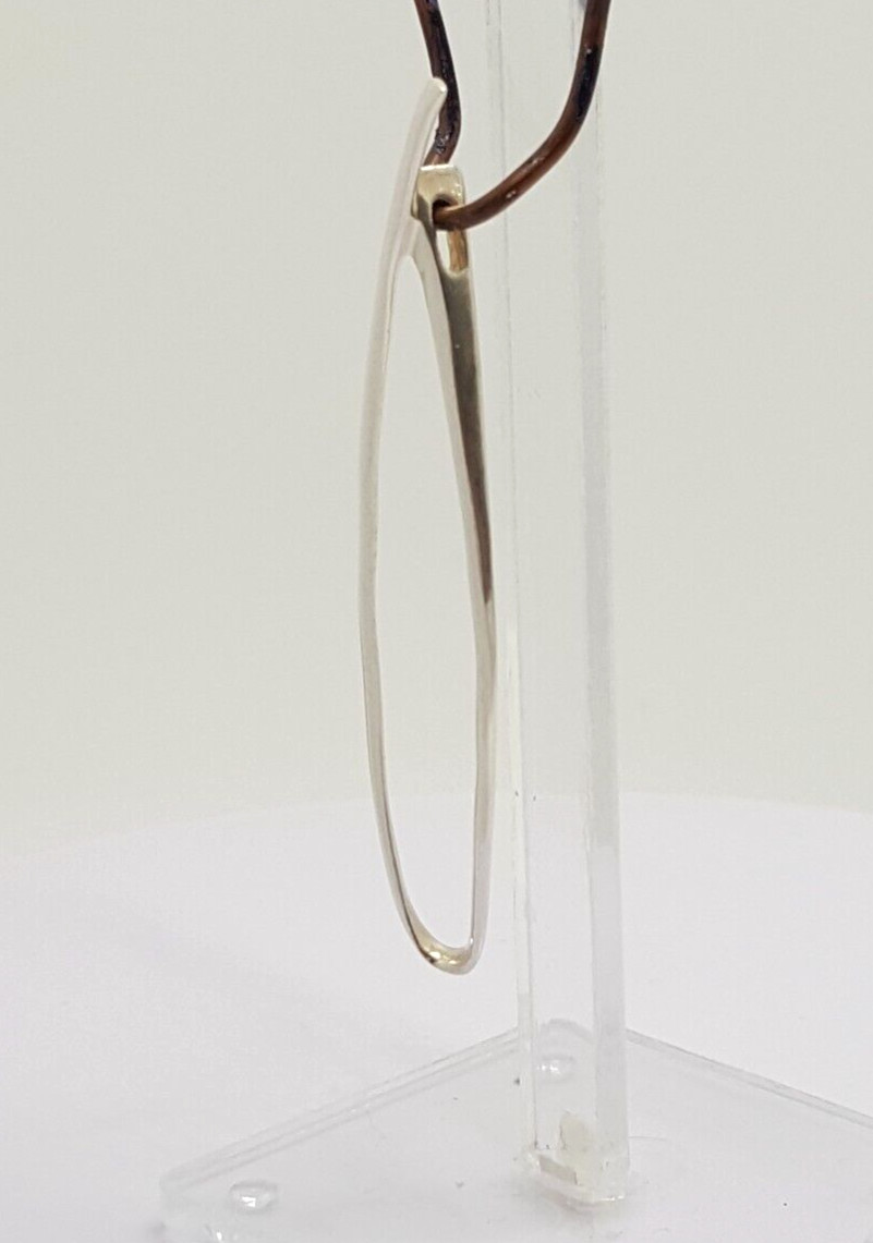 Gorgeous Sparkling Artistic Long Loop Pendant 925… - image 5