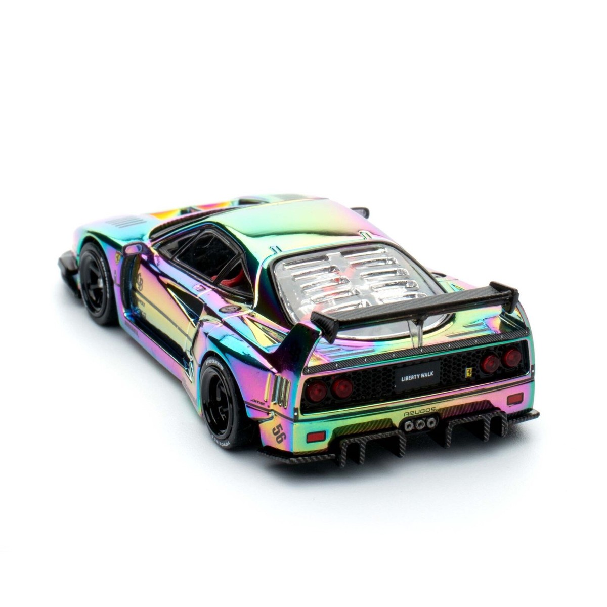 INNO64 LIBERTY WALK LBWK FERRARI F40 CHROME SILVER CHASE