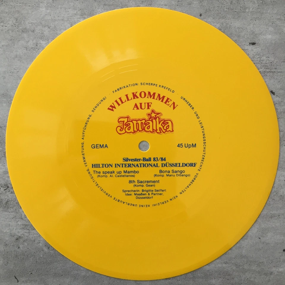 WILLKOMMEN AUF JAMAIKA - Hilton Düsseldorf - Silvesterball 83/84 (Flexidisc/FOC) - Bild 4 von 4
