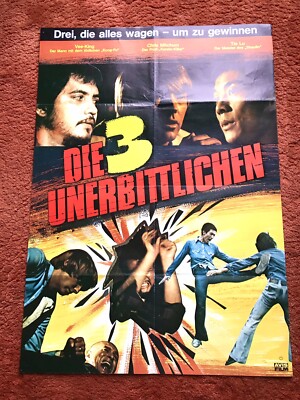 Die 3 Unerbittlichen Kinoplakat Poster A1, Eastern, Vee King, Chris Mitchum