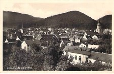 Friedrichroda AK Panorama Blick mit Gottlob Foto Stempel 1938 Kleinformat
