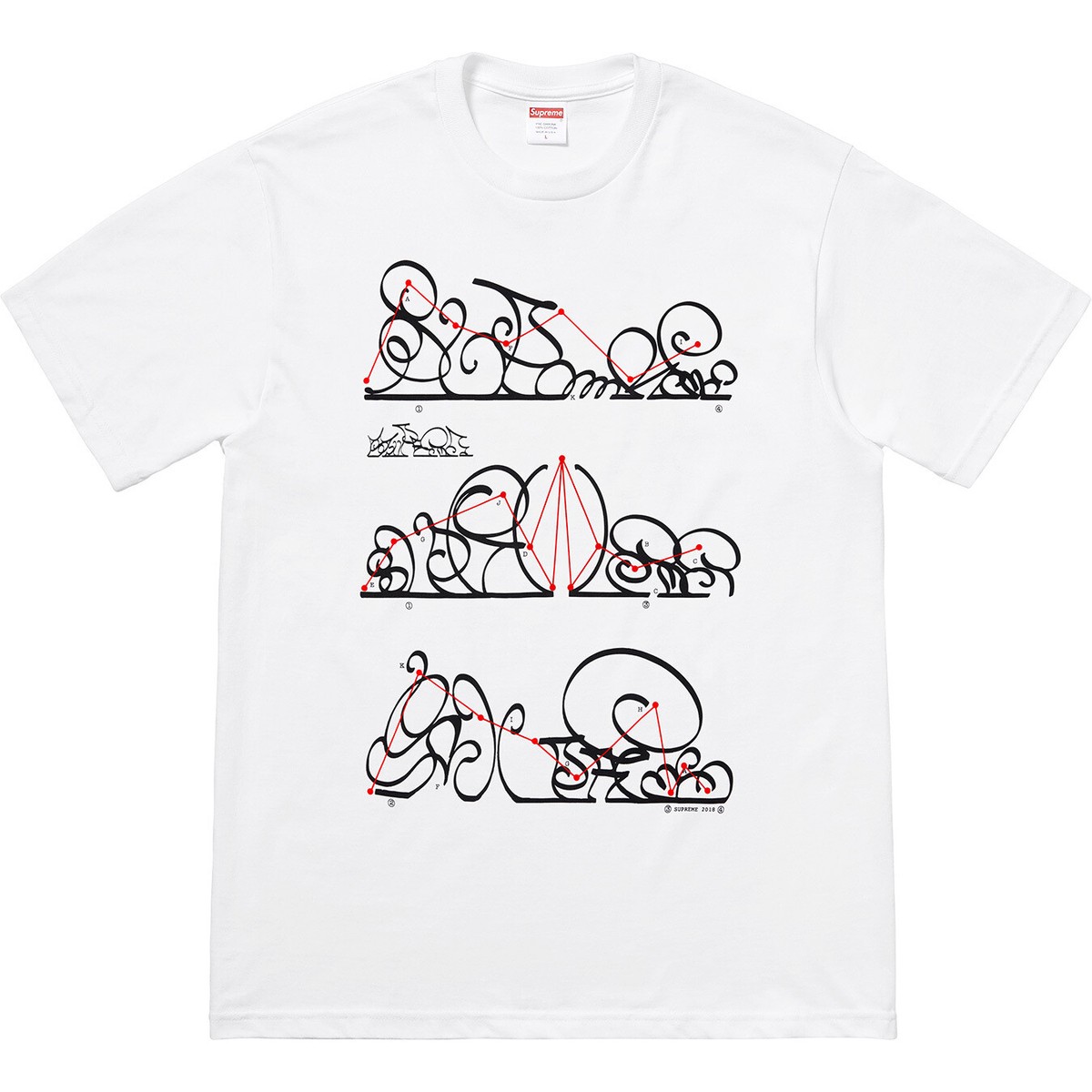 Supreme System Tee FW18 (FW18T36) Men's Size S-XL | eBay