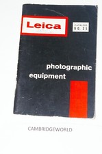 Leica Photographic Equipment Catalog No.35 printed March 1960 100 pages
