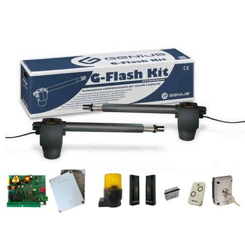 Komplettes Set Schiebetor 400K 3M 230V Faac Genius G-BAT Kit 51701281-image