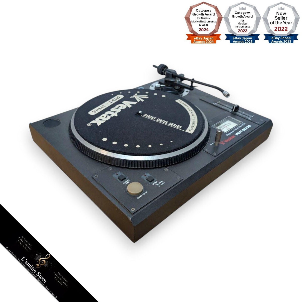 【希少•音出確認済】VESTAX PDT-5000 ターンテーブル/ ベスタクス Vestax PDT-5000 Analog Turntable DJ Direct Player CD PDT5000