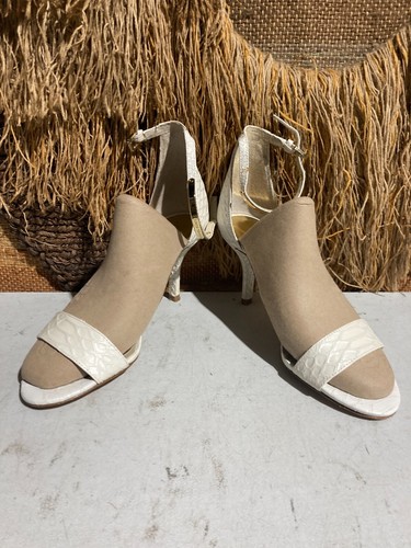 Michael Kors Kristen Mid Ankle Strap Embossed Sandal - Style No.  GP14L - Picture 4 of 7