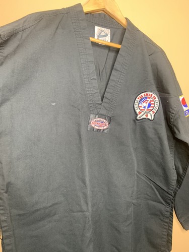 Dynamics Martial Arts Uniform Men's Size 5/190 Gi Karate Black Long Sleeve - Picture 19 of 20