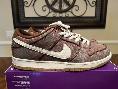 Nike SB Dunk Low Pro Paisley Brown Size 15 Mens #25249 | eBay