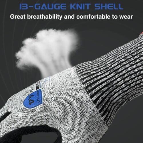 ANSI A4 Schnittschutzhandschuhe, 1 Paar Touchscreen Schneidehandschuhe mit festem Halt - Bild 3 von 8