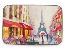 Monarque Armored RFID Aluminum Wallet, multiple Designs, Great for Travel