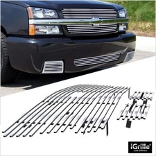 For 2003-2005 Chevy Silverado 1500 Ss Billet Grille Grill Insert Combo For 2003-2005 Chevy Silverado 1500 Ss Billet Grille Grill Insert Combo