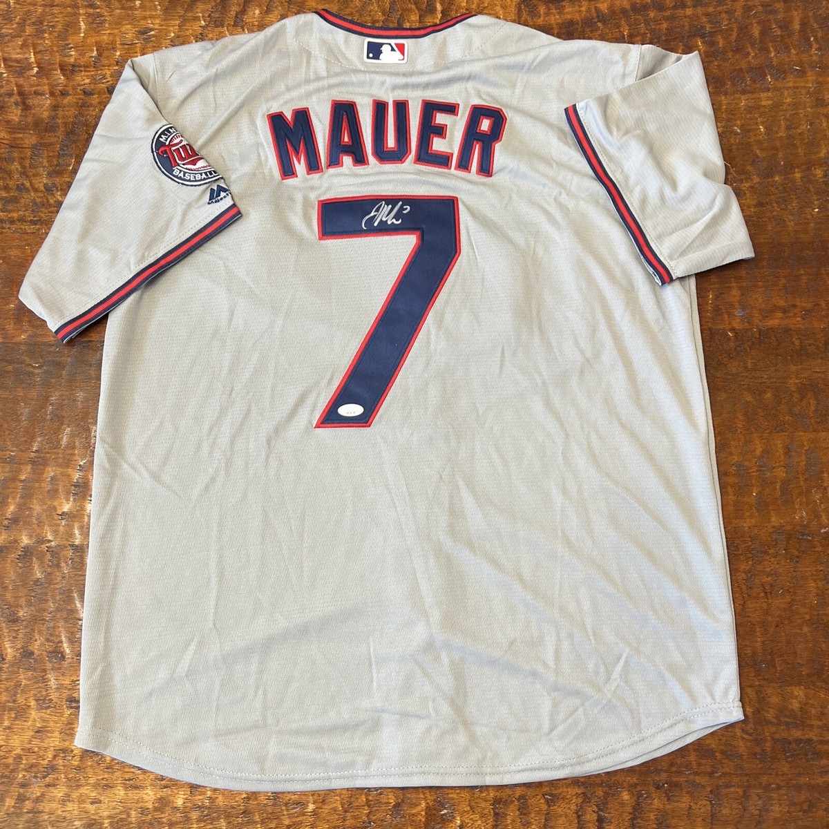 Joe Mauer Signed Minnesota Twins Jersey JSA Coa Autographed