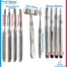 Dental Implant Bone Chisels, Mallet Bone Spreading Chisels, Ochsenbein Chisels