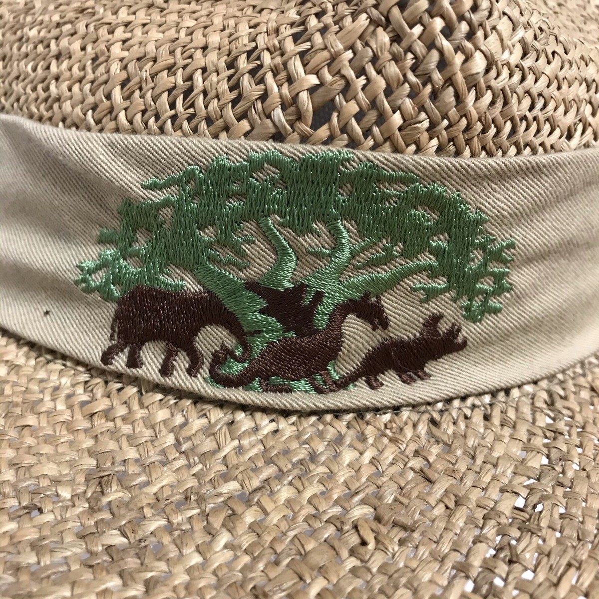 Disney Parks Animal Kingdom  Safari Straw Hat Vintage Walt Disney World Parks Animal Kingdom Sun Hat  main image 2