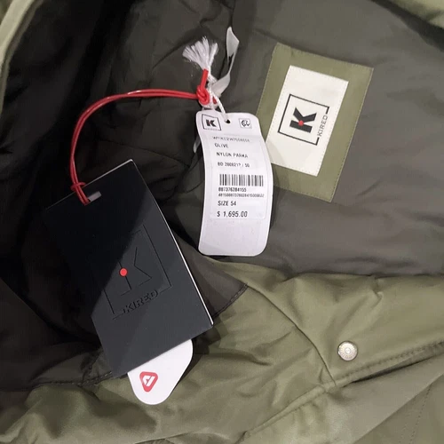 Kired by Kiton men's Olive Parka Jacket - size 42 / 52 eu - retail $1695 image 8