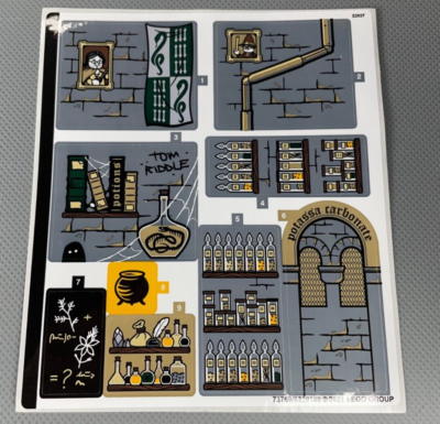 Sticker Sheet LEGO Set 76383 Harry Potter Hogwarts Moment Potions