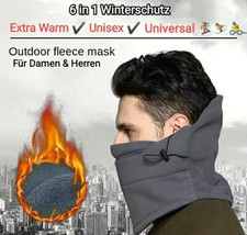 6in1 Winter  Fleece Thermo Sturmhaube Fahrrad...