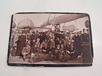 Orig. Photo of Passengers of the S.S. Furnessia of the Anchor Line (C.1880-90's)