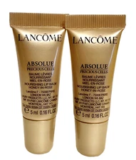 2 x Lancome Absolue Precious Cell Nourishing Lip Balm Honey in Rose 0.16 oz each