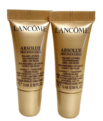 2 x Lancome Absolue Precious Cell Nourishing Lip Balm Honey in