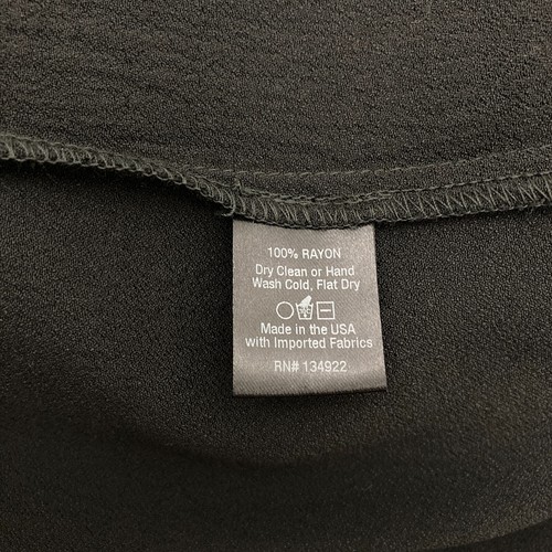 Emerson Fry Lila Midikleid Gr. M schwarz Krepp Capelet Ärmel Wickel Mieder Gürtel - Bild 7 von 7