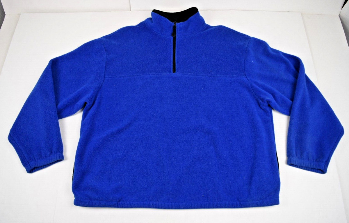 Vintage Pullover Fleece Jacket Timberline Colorado Size XL Blue 