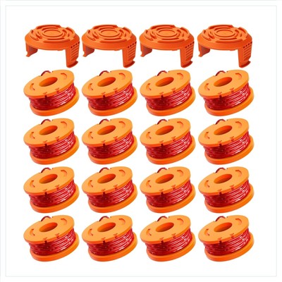 Hochwertige Nylon Rasentrimmer Spule - 1,65mm Durchmesser, 3m Länge, 4 Kappen