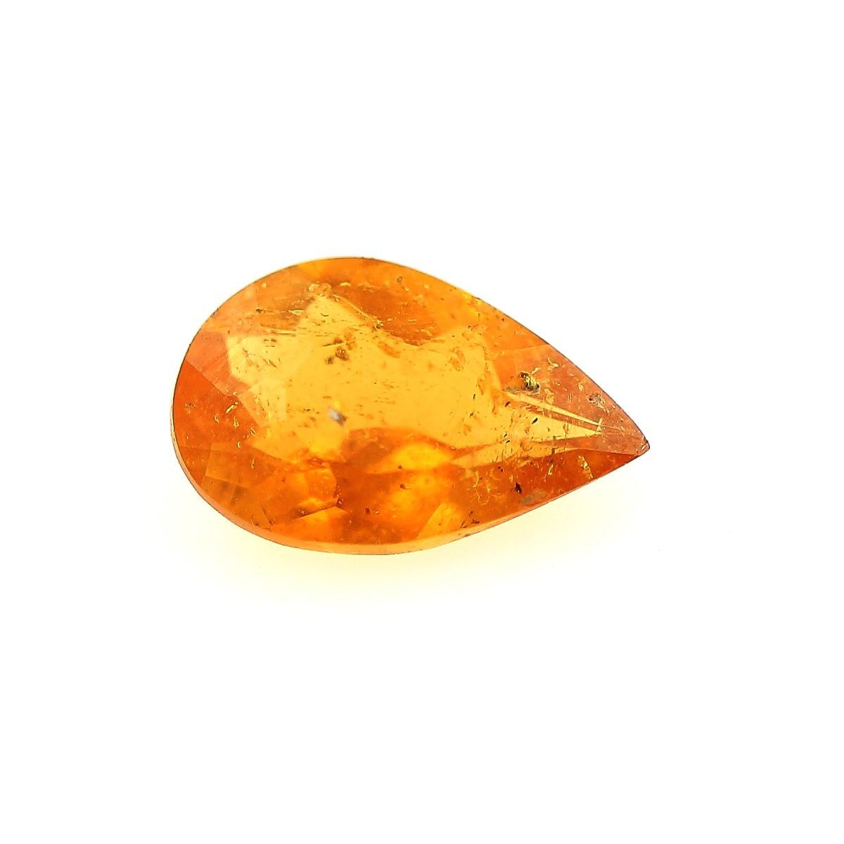Clinohumite orange 0.30 cts VS, gemme rare du Pakistan pour haute joaillerie