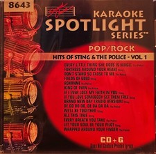 SC8643 HITS OF STING   NEW SOUND CHOICE KARAOKE LOT K