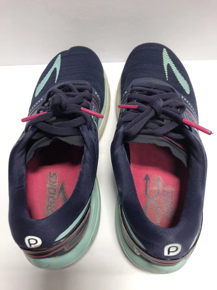 Zapato para correr Brooks Pureflow 7 para mujer azul oscuro/verde azulado, talla 9 M Foto 4 de 4