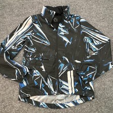 Nike Shield Womens XS Black Blue Full Zip Run Golf Jacket Reflective Hooded