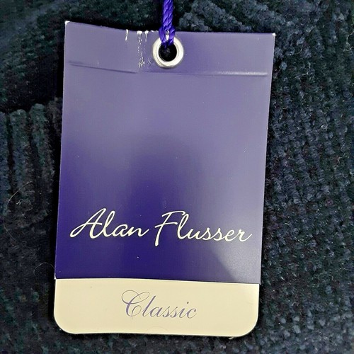 Alan Flusser dunkelblauer Pullover super weich langarm Herren Gr. XL - Bild 4 von 8