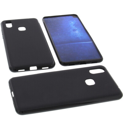 Hülle für Cubot Max 2 2019 Tasche Schutz Handytasche TPU Gummi Case Schwarz
