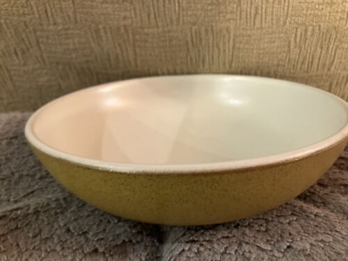 Denby Ode Large Soup Bowl. Cereal Dessert  6.75” Mustard Yellow 60s Vintage - Picture 1 of 5