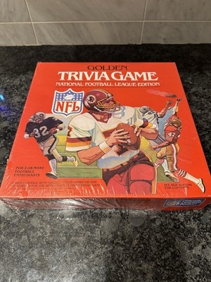 Vintage Golden Trivia Game NFL Edition Sealed New Old Stock 1980s Football
