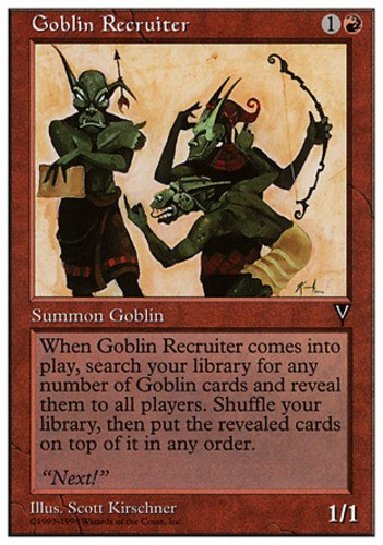 1x Goblin Recruiter MTG - Anthologies - Moderate Play