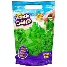 , The Original Moldable Sensory Play Sand Toys for Kids, Green, 2 lb. Reseala...