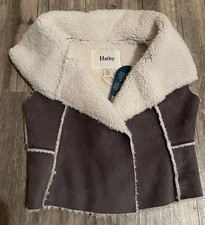 NWT Hatley Faux Sherpa Vest, Gray, Girls Size 3